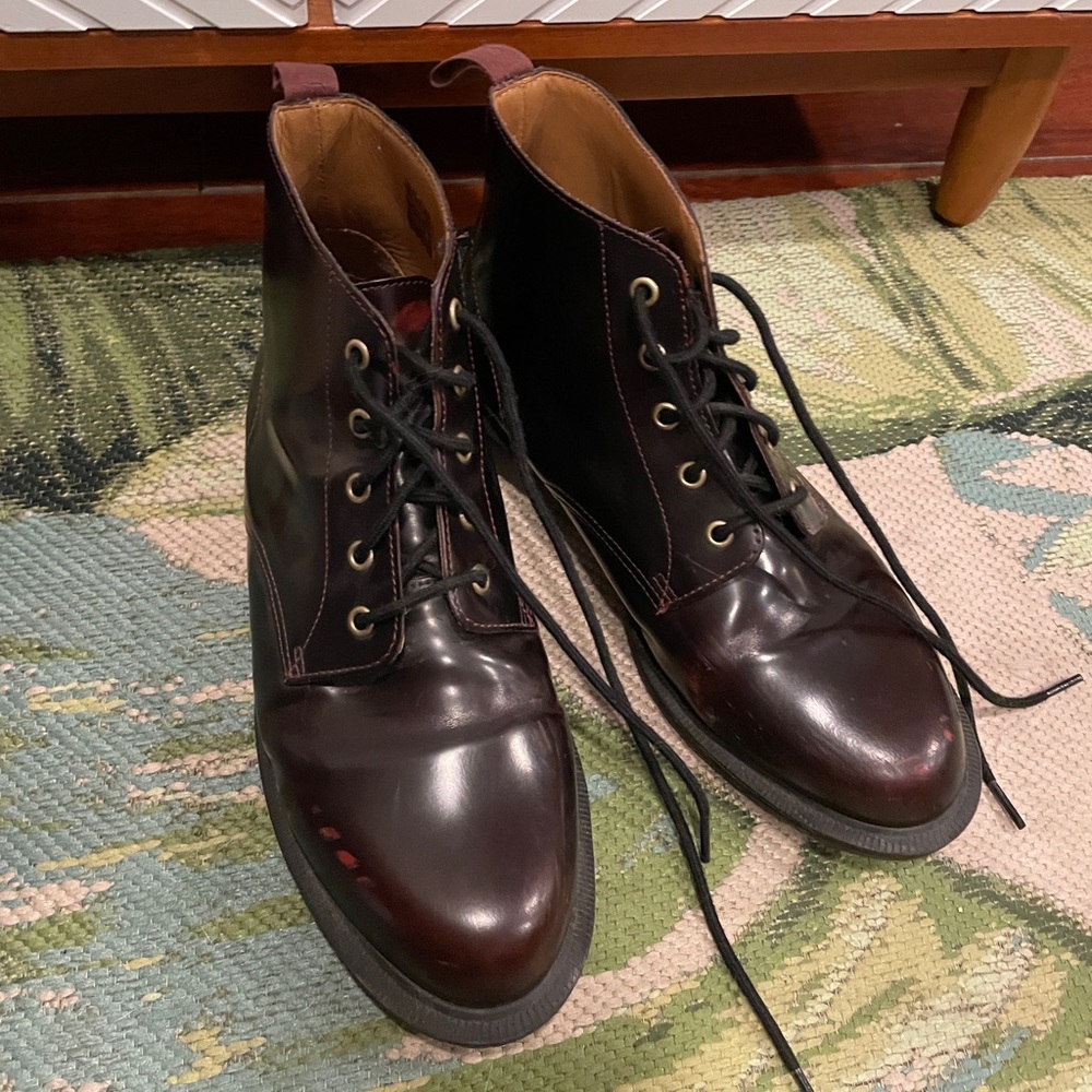 Dr martens 5 hole Emmeline cherry red boots - womens 11 (43)